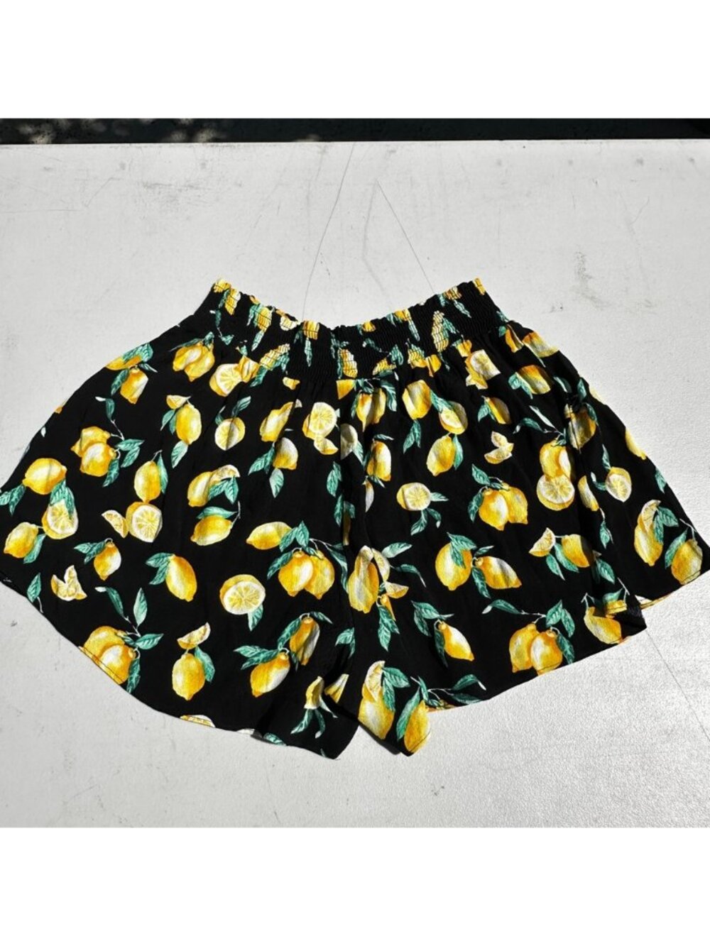 Lemon Print Shorts